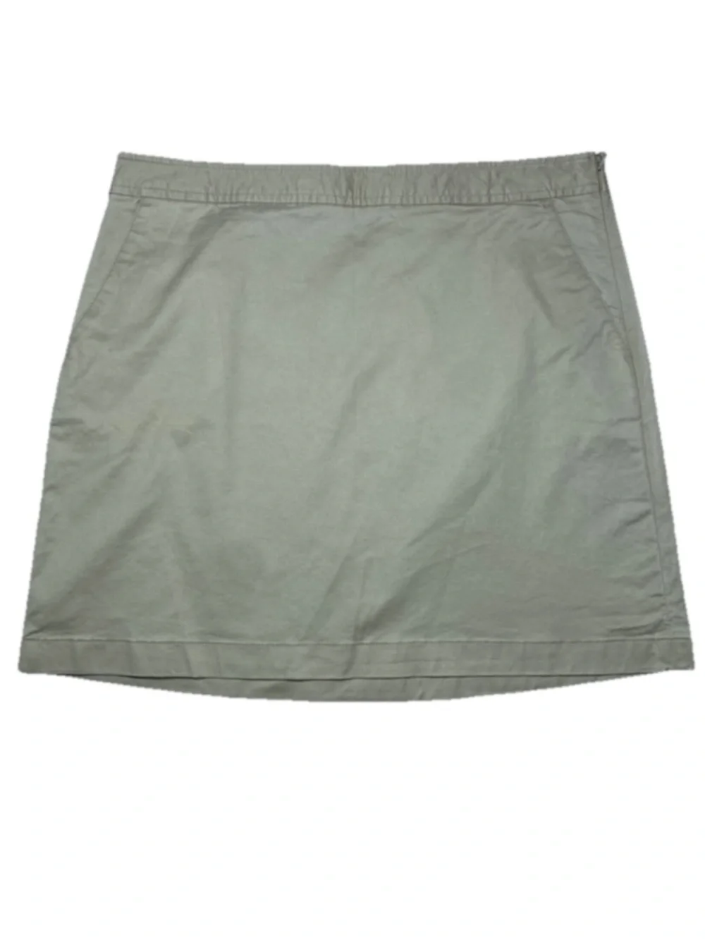 Vineyard Vines Tan Khaki Skirt 8 Cotton Blend Preppy Coastal Chic